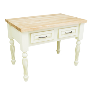 antique white table island