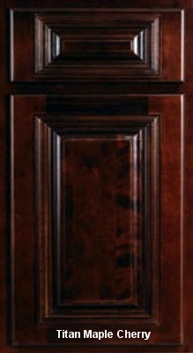 Titan Maple Cherry raised center panel, all wood construction