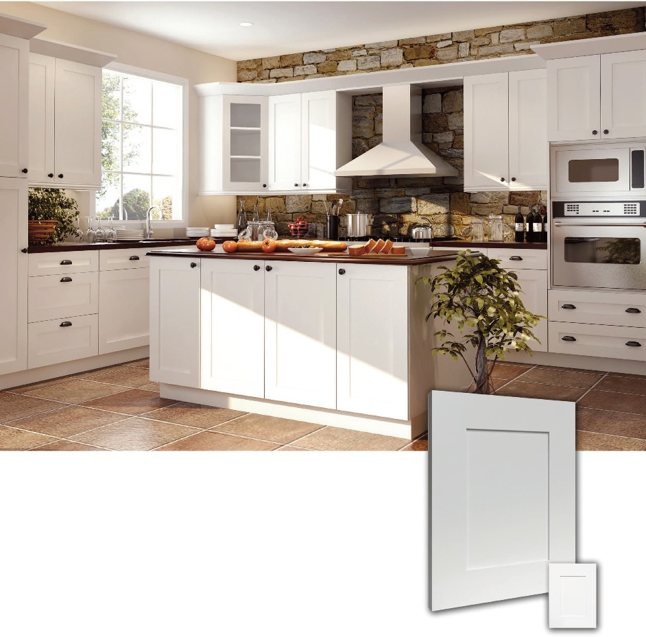 White Shaker Style Kitchen Cabinet Doors