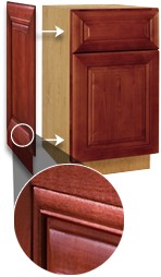 All Wood Cabinetry End Panel Option # 3 Matching Door end panel