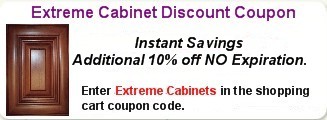 Enter Extreme Cabinets in the coupon code of the shopping cart.
