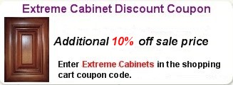 Additional 10% off Extreme Cabinets, Enter Extreme Cabinets in the coupon code of the shopping cart.
