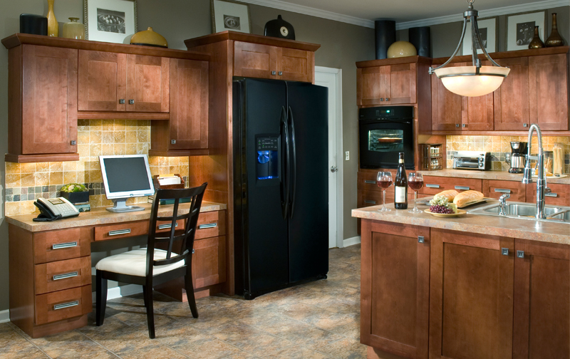 Kenyon Shaker style full overlay maple kitchen cabinet