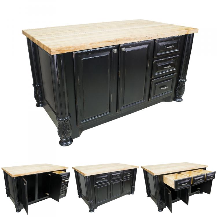 kitchen island distressed black milanese isl05 dbk kitchen island distressed black milanese isl05 dbk