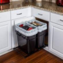 can-ebmdb-r Double waste pull out - Trash pull out container systems