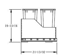 Wood Bottom Double Waste Pullout 2