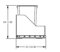 Wood Bottom Single Waste Pullout 2