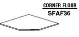 Shaker Cinder Diagonal Corner Sink Floor SBF4242