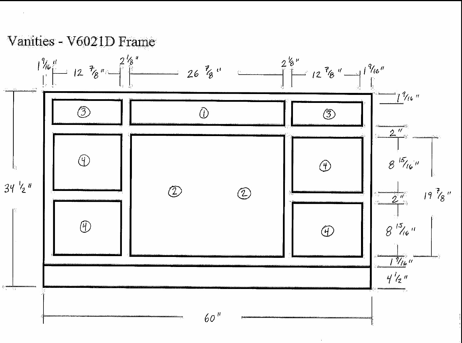 Westpoint Grey Bath Vanity Unit V6021DD 2