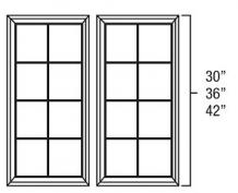 Shaker White Mullion Door MD2430