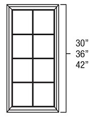 Shaker White Mullion Door MD1842