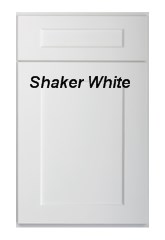 Shaker White Bath Vanity with Drawers V2421D 1