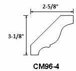 Pepper Shaker Crown Molding CM96-4 1