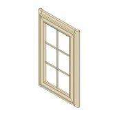 Gramercy White Mullion Door WDC2442GD