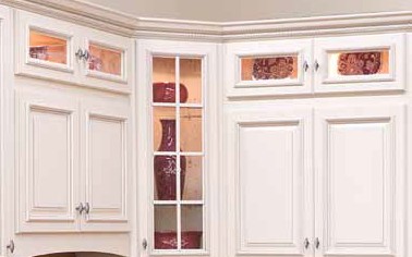 Antique Shaker White Wall Cabinet Stacker W2712BG 2