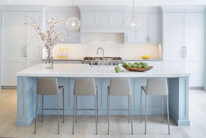 Forevermark Xterra Blue Kitchen Cabinets