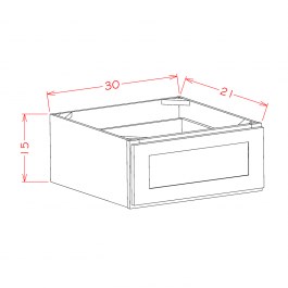 One drawer base cabinet