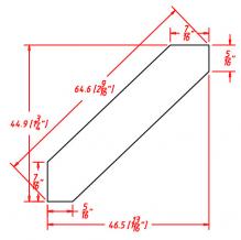 Tahoe White Angle Crown Molding ACM8