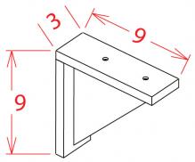 Shaker Cinder Small Corbel CB9