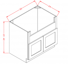 RTA Base cabinet for farmsink