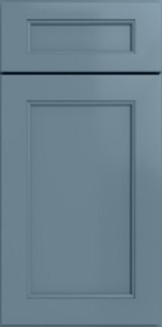 Light blue shaker cabinet