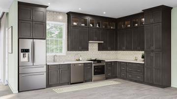 Shaker Cinder Kitchen RTA cabinets