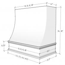 Charlotte Sloped Classic Range Hood CHA1V3636 3