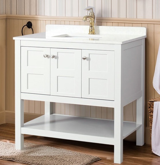 preassembled vanity with top