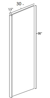 Shaker Cinder Refrigerator End Panel REP3096