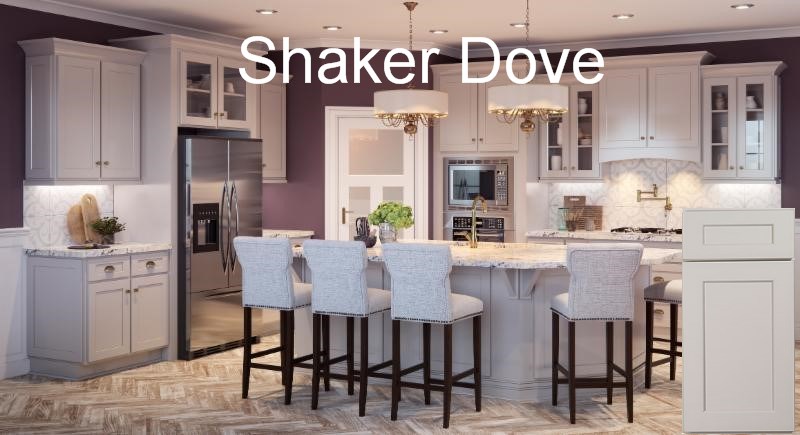 Shaker Dove RTA Kitchen