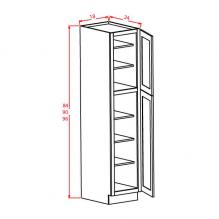 White rta pantry 18 inch wide