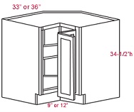 Bristol Chocolate Lazy Susan Cabinet LS3612