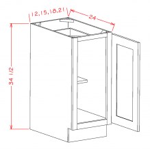 Full height door base cabinet