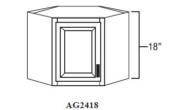 Mocha Glaze RTA Appliance Garage AG2418