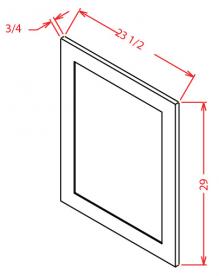 Shaker Dove Decorative Base End Panel BDEP