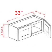 Mocha Glaze RTA Wall Bridge Cabinet W3321