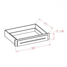 Shaker Cinder Desk Knee Drawer DKD30