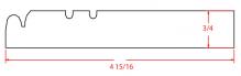 Furniture base board for RTA cabinets