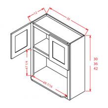 Mocha Glaze Microwave Oven Cabinet MW3042