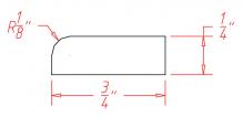 Ice White Scribe Molding SC1-3