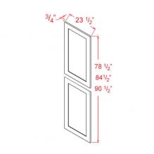 Tall decorative end panel for rta cabinets