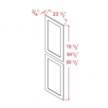 Tall decorative end panel for rta cabinets