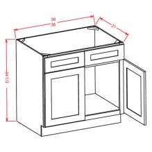 York Chocolate Bath Vanity Sink Base V3021