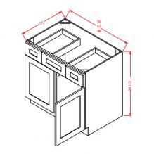 Tahoe White Vanity Combo Base VSD48