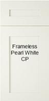 Pearl White Frameless RTA Cabinets