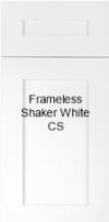 Shaker White Frameless RTA Cabinet
