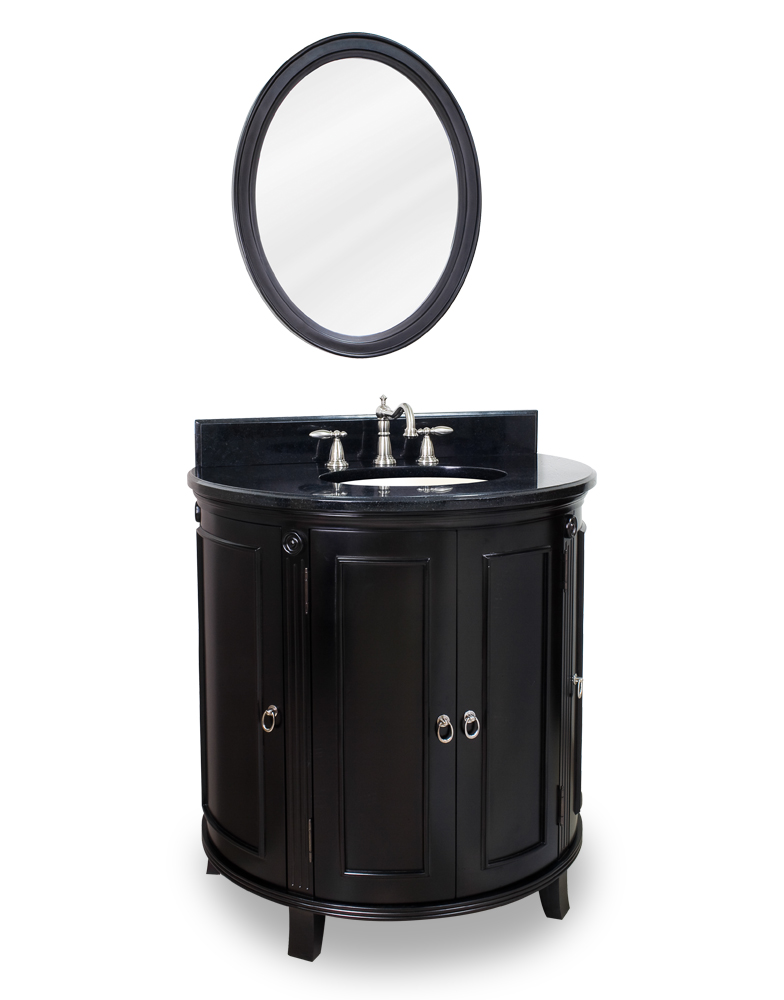Lyn Design Demi-Lune Espresso Bathroom Vanity VAN056T 2