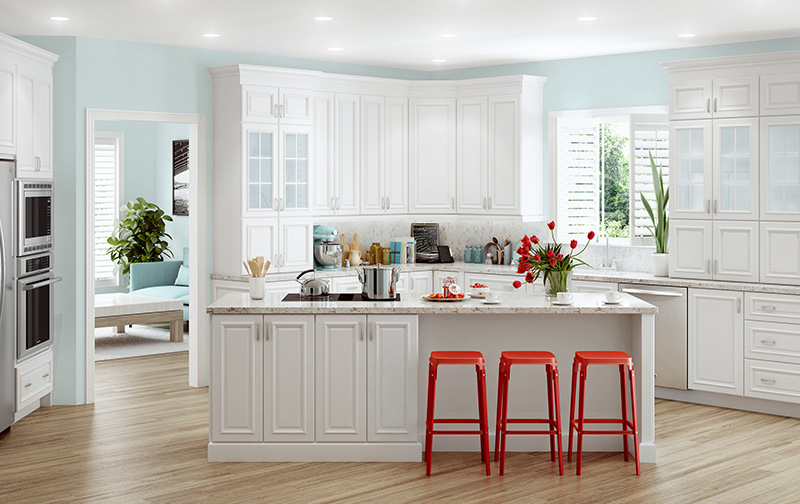 new nantucket polar white kitchen cabinets | decorating ideas