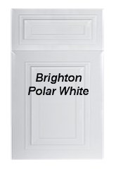 Brighton Polar White fully assembled all wood cabinets