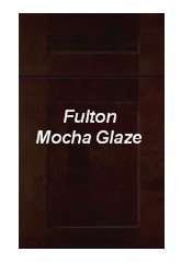 Fulton Mocha Glaze fully assembled all wood cabinets